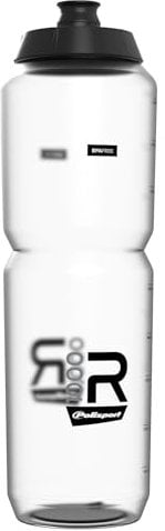 Polisport 8649100007 - R Collection Fahrradflasche Modell R1000 mit einem Fassungsvermögen von 1000 ml. BPA-freie Trinkflasche für Radfahrer in Transparent