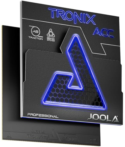JOOLA Tischtennis-Belag TRONIX Acc Schwarz 2,0 | Spin und Speed