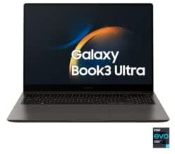 Samsung Galaxy Book3 Ultra Laptop, NP964XFH-XA2IT, 16 Dynamic AMOLED 2X, Intel EVO, Intel Core i9 13th gen, NVIDIA RTX 4070, RAM 32GB, 1TB SSD, Windows 11 Pro, Graphite