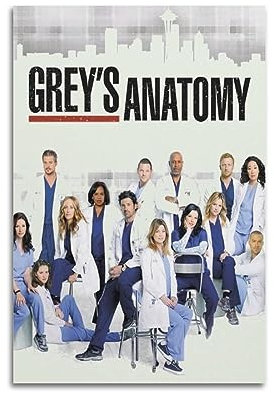 JEAM Grey's Anatomy Ästhetische Bilder Einzelzimmer Dekor Wohnheim Wanddekoration Kunst Poster, Albumcover Bild Dekor Poster 20 x 30 cm ungerahmt