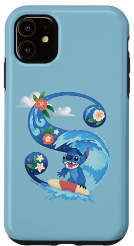 iPhone 11 Disney Alphabet Monogram Lilo & Stitch Letter S for Stitch Case