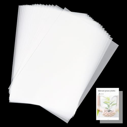 Redamancy Transparentpapier, 100 Blatt DIN A4, 70g/m² Transparentpapier Weiß Ideal for Architekturskizzen, Modedesigns, Filigrane Kunstwerke, and Printing