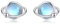 Planet Ohrringe 925 Sterling Silber Planet Stud Ohrringe Planet Schmuck Geschenke für Frauen Mädchen