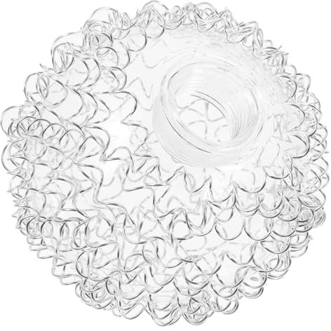 HONMEET Glas-lampenschirm Kugel Ømm Mit Aluminiumdraht Umwicklung Ersatz Für Gewindefassung Dekorativer Lampenschirm Für Pendelleuchten Einfache Montage Vielseitig Einsetzbar