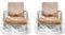 HJSSAA 2-PCS Sesselbezug Kunststoff Stuhlabdeckungen 4-MIL Dicke Heavy Duty Staub-Beweis bewegliche Taschen, klare Recliner Möbel Abdeckung, Katze Kratzschutz, wasserdicht