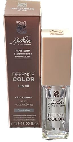 BioNike Defence Color - Lip Oil, Olio Labbra, Azione Idratante e Nutriente, con Olio di Jojoba e Acido Ialuronico, n.000 Universel, 7ml