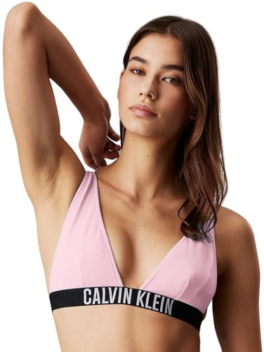 Calvin Klein Donna Top Bikini Bralette Imbottitura Estraibile, Rosa (Sweet Pink), L