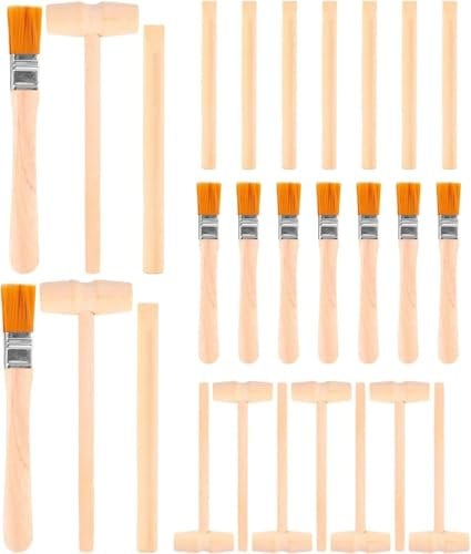 CHAOTEMAI 27 Pezzi Fossili Set di Scavo Dinosauri di Kit Regalo Bambino 1-12 Anni di Scavo di Pietre Preziose con Martello e Spazzola Scalpello Kit di Strumenti di Scavo Set di scavo per Bambini