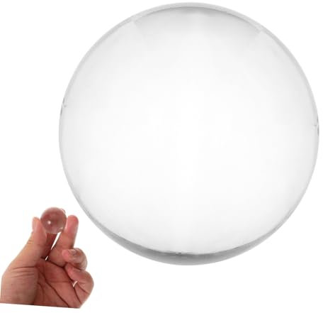 FUNOMOCYA Kristallkugel 3 cm Massiv Glasball Fotografie Zubehör Feng-Shui Kugel Meditation Requisit
