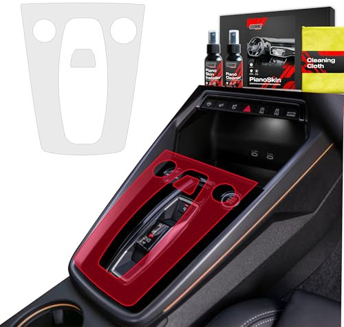 GRIZZ GLASS - Schutzfolie Auto - Schutzschicht für den Innenraum - schützt vor Kratzern und Schmutz - Lackschutzfolie PianoSkin für Audi A3 8Y Facelift (2024-2025) - 1er-Pack matt
