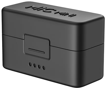 Y-Kocos Carrying Case Compatible with DJI Mic Mini, Silicone Travel Waterproof Hard Protective Cover Case for DJI Mic Mini Microphone- Black