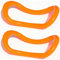 ABPWO Yoga-Ring für Beinwaden, Pilates-Kreisring, Fitness-Ringe für Yoga, Pilates, Gymnastik, Training, Orange, 2 Stück