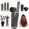 Souvik Spazzola Asciugacapelli 5 in 1: con Arricciacapelli, Piastra per Capelli, Hair Dryer, 3 Temperature – Per Asciugare, Lisciare, Modellare e Dare Volume a Casa o in Viaggio