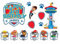 Dog Squad Patrol Birthday Cake Topper Decorating Kit – Edible Icing Decorations for Kids Party – Dog Squad Character Badges – Matching Cupcake Toppers – Dog Patrol Party Supplies (Blue)