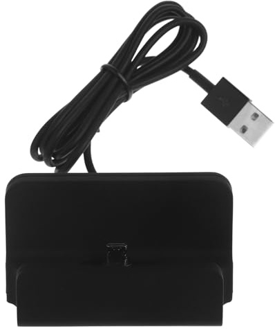 WEKADRIN USB Micro Desktop Charger Stand Docking Station for Edge Note Stable Phone Holder with Fast Charge and Data Compatible with Micro USB Devices Portable Black Cradle