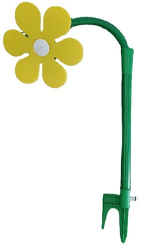Crazy Daisy Sprinkler, Fun Flower Sprinkler, 360° Drehbarer Wassersprinkler Mit Tanzenden Blumen, for Die Gartenbewässerung Von Spielenden Haustieren(Yellow)
