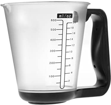 Kitchen Electronic Measuring Instrument Multi Function Digital Measuring Jug Kitchen Weigh Temperature Volume Cup Scale with Detachable LCD Display Black, Usage en Cuisine