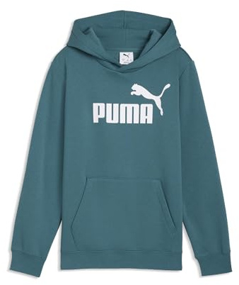 PUMA Jungen ESS No. 1 Logo Fleece-Hoodie 128, Emerald Ice Green