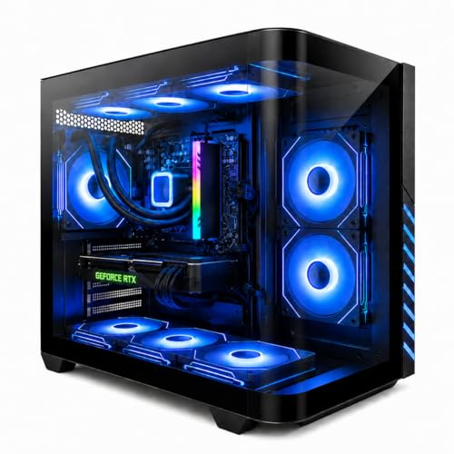 Evounic Gaming PC Desktop Ryzen 7 8700F bis zu 5,0 GHz, GeForce RTX 4060 Ti,