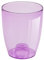 Pot de fleur rond COUBI orchidée en transparent violet, en plastique ca. 1,4L