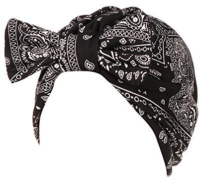 Lazzboy Frauen Bowknot Muslim Rüschen Krebs Chemo Hut Beanie Turban Kopf Wrap Cap Damen Kopftücher Halstuch Schal Square Halstuch,bandana, Kopftuch, Halstuch, Taschentuch(A)