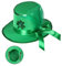 Widmann 00676 - Minizylinder St. Patrick´s Day, mit Haarclips, Grün, Hut, Kopfschmuck, Accessoire, Mottoparty, Karneval