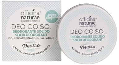 Officina Naturae Deo Co. So. Neutrale ohne Parfüm Deo Solide Bio Kunststoff Free mit mit Backpulver 50 ML