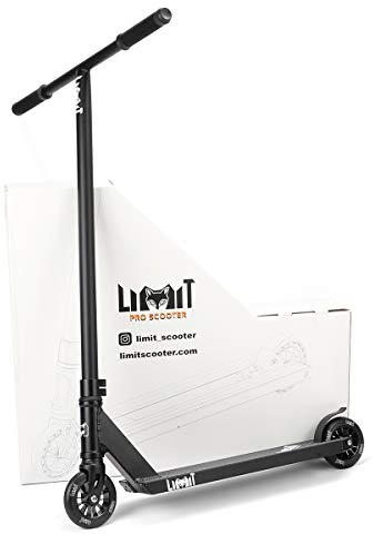 LMT69 Professional Scooter-Trick Scooter-Intermediate Beginner Stunt Scooter Suitable - Children, Teenagers Adults 8 Years Old Above (Black)