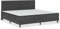 vidaXL Boxspring Bettgestell Bettrahmen Boxspringbett Schlafzimmermöbel Schlafzimmerbett Polsterbett Doppelbett Bett Grau Stoff 200x200cm