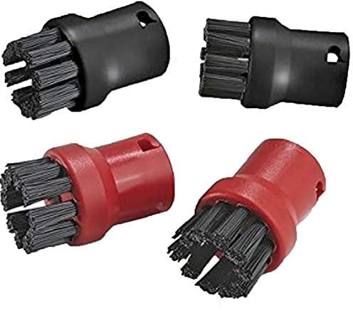 Spares2go Hand Tool Nozzle Bristle Brushes compatible with Karcher SC1 SC2 SC3 SC4 SC5 Series Steam Cleaner (Pack of 4)