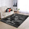 Banniyouall Grim, moderner Teppich mit Totenkopf-Motiv, für Schlafzimmer, Wohnzimmer, Kinderzimmer, Heimdekoration, weiß, 122 x 183 cm