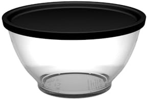 Ornamin Curvy Carla 800ml Food 2GO Bowl, Glasklar | Buddha Bowl Schale mit Deckel, Ramen & Salat Box zum Mitnehmen, Made in Germany, Mikrowellengeeignet, Stapelbar