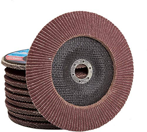 10 St. Set 115 mm P40 Fächerscheibe Flap Disk für Winkelschleifer Schleifteller Schleifscheibe
