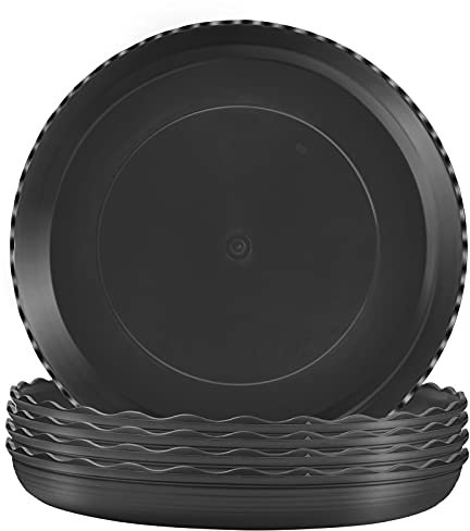 TStarJungle 5 Pack Plant Saucers, Flower Pot Drip Trays for Indoor/Outdoor Plants Garden Saucers Plant Pot Saucer Trays, Surface Protection for Household Plants - 25cm