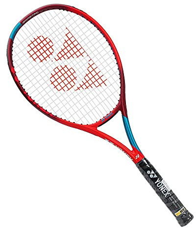 Yonex New Vcore 100 Tango Red unbesaitet 300g Tennisschläger Rot - Blau Griffstärke 4