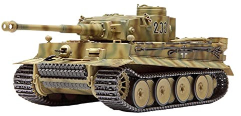 TAMIYA Panzer, 32603 1:48 SdKfz. 181 Tiger I Ostfr. Frü.Prod. - Maqueta de plástico, Manualidades, afición, Pegar, Kit de plástico sin Pintar, Multicolor, tamaño pequeño