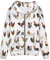 Biyejit Damen Neuheit Print Zip Up Hoodies Langarm Kapuzenpullover Sweatshirt Jacke mit Tasche, Niedliches Huhn-Hahn, L