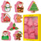 Leesgel Lot de 8 emporte-pièces de Noël en relief 3D, Moule à Biscuits pour décorations de Noël, pâtisserie, fondants, gâteaux, anniversaires, etc