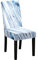 Marmor Stuhlhussen 1er/4er/6er/10er Set Stretch Stuhlbezug für Esszimmerstühle, Waschbarer Stuhlhussen Schwingstühle Stuhlüberzug für Haus Hotel Hochzeit Partys Dekor (6er Set,Hellblau)