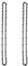 Zunedhys Lot de 2 chaînes de tronçonneuse de 50,8 cm 76 maillons d'entraînement de rechange pour tronçonneuse - Calibre 0,058 pour coupe