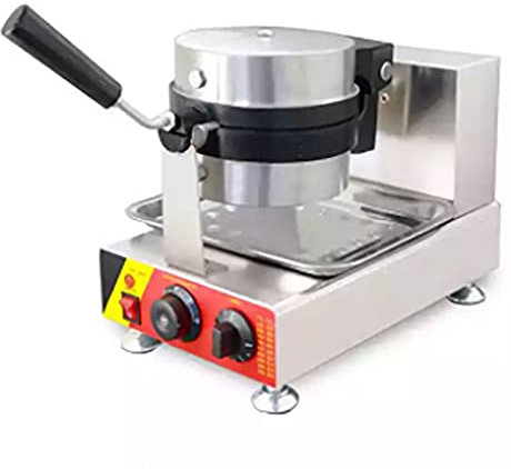 Electric Burger Waffle Maker, 1600W Commercial Waffles Baker Nonstick Maker Machine with Temperature and Time Control,for Bakery Home and Kitchen Restaurant Leisure Snack Bar