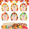 MONCAP 24STK Igel Bastelsets für Kinder Herbst Basteln Kinder Igel Basteln Herbst Kreativsets Kunst und Bastelhandwerk für DIY Herbst Anhänger Deko Erntedankfest Jungen Mädchen Geschenk