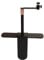 Projector Stand, 360 Degree Rotatable Bedside Sofa Desk Wall Projector Stand Mount, 24cm to 40cm Height Adjustable, 1/4in Thread, Plug In Base (Black)