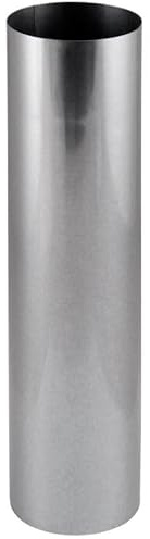 Ofenrohr FAL Rauchrohr feueraluminiert Kaminrohr Silber Abgasrohr 120 mm Länge 25 cm Ofenzubehör