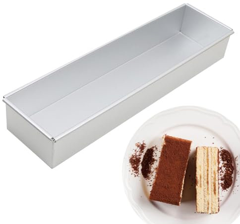 Molde para tartas de tiramisú, cuadrado, molde para mousse, antiadherente, molde para helado, molde para tartas de helado, molde rectangular de aleación de aluminio, para tartas de queso, cumpleaños