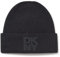 DKNY Damen Strickmütze mit Logopatch, Schwarz, Einheitsgröße