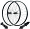 ZECHAO MTB Fahrrad Radsatz 26/27,5/29,Mid Lock-Scheibenbremse Straight Pull 28 Löcher Steckachse 110mm/148mm for 8-12 Gang Vorder/Hinterrad Wheelset(Black -MS,29inch)