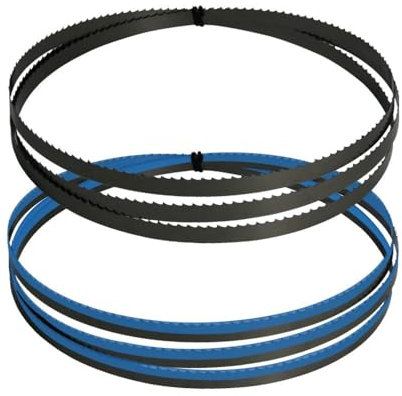 2 Stück 70-1/2 Zoll 1790 mm Bandsägeblatt 1790 x 9,5 x 0,35 mm TPI 6 10 14 for 10 Zoll Bandsäge HBS261, Schneiden von Holz, Metall und Kunststoff(TPI 10)