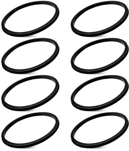Tumbler Cup Lids Seal Gasket 20 oz for Yeti Tumbler Mugs, Silicone Lids Seals Gaskets Not Rubber Replacement for Yeti O-Ring Rambler Stainless Steel Insulated Tumblers Mug Fit for Ozark Trail, 8 Pcs