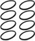 Tumbler Cup Lids Seal Gasket 20 oz for Yeti Tumbler Mugs, Silicone Lids Seals Gaskets Not Rubber Replacement for Yeti O-Ring Rambler Stainless Steel Insulated Tumblers Mug Fit for Ozark Trail, 8 Pcs